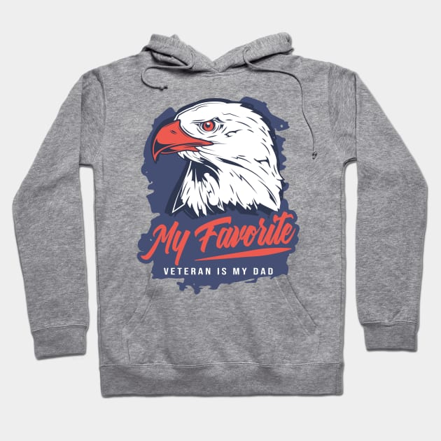 My Favorite Veteran is My Dad Hoodie by Jabir